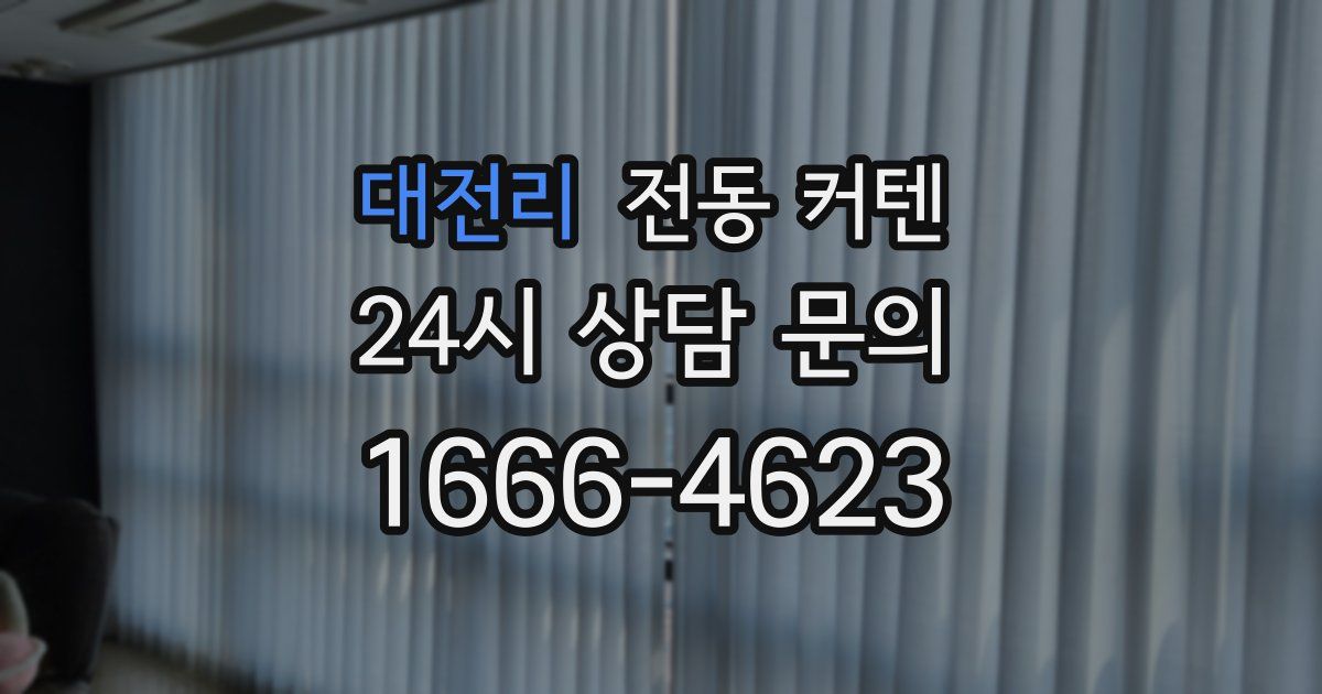 대전리 전동 커텐