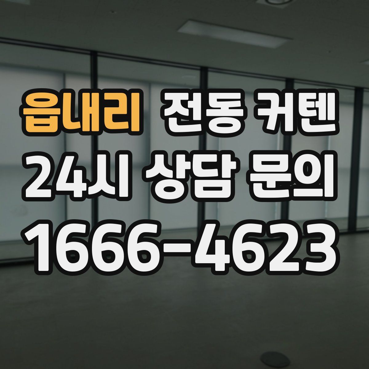 읍내리 전동 커텐