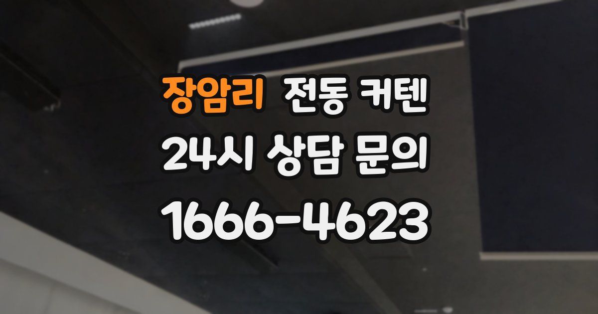 장암리 전동 커텐