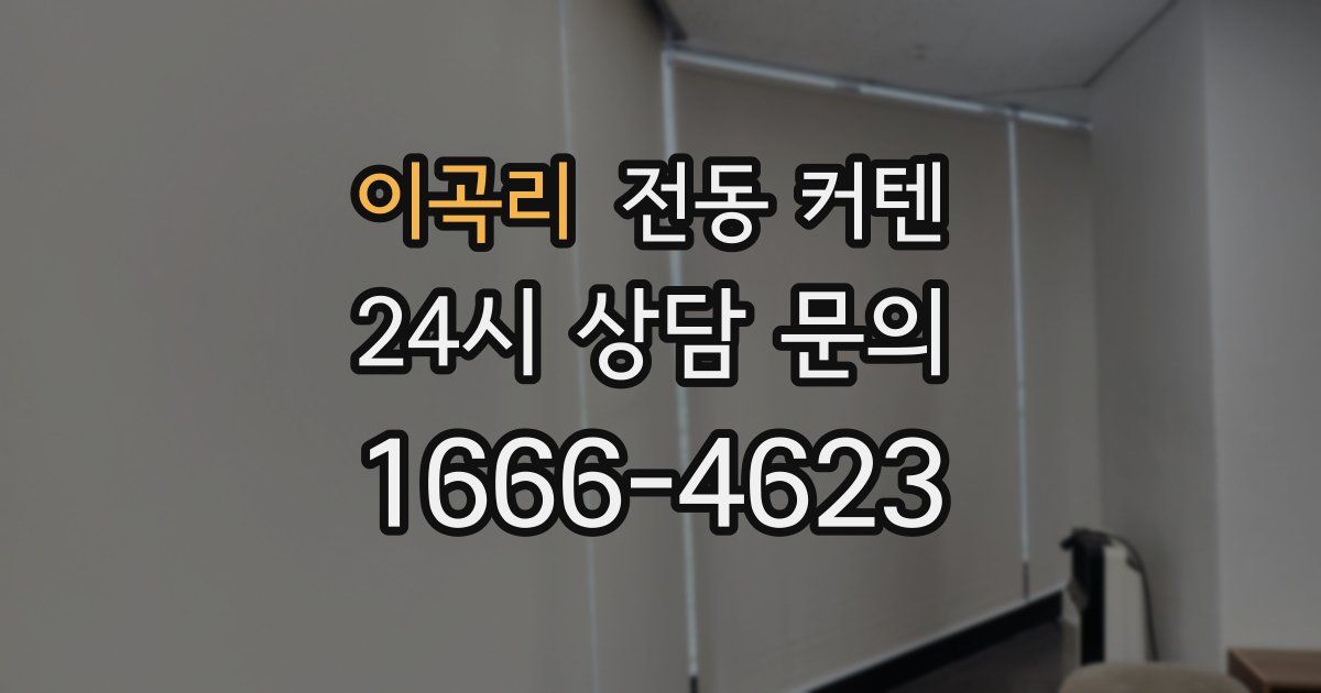 이곡리 전동 커텐