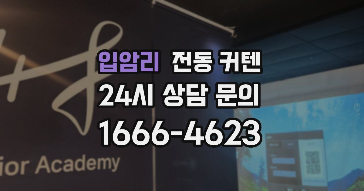 입암리 전동 커텐