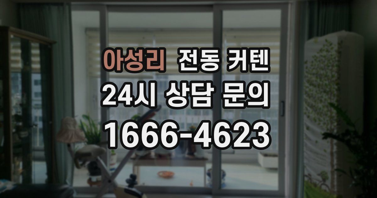 아성리 전동 커텐