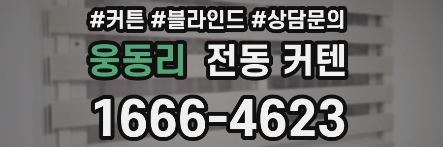 웅동리 전동 커텐