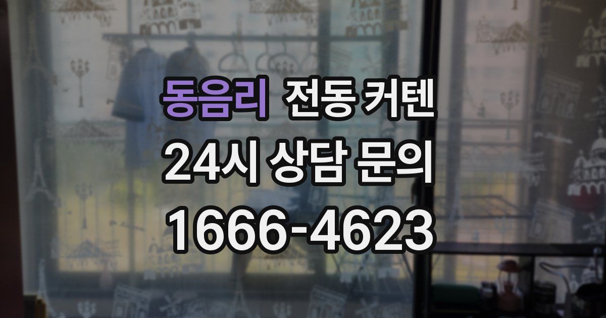 동음리 전동 커텐