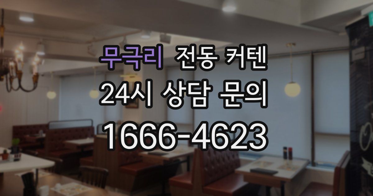 무극리 전동 커텐