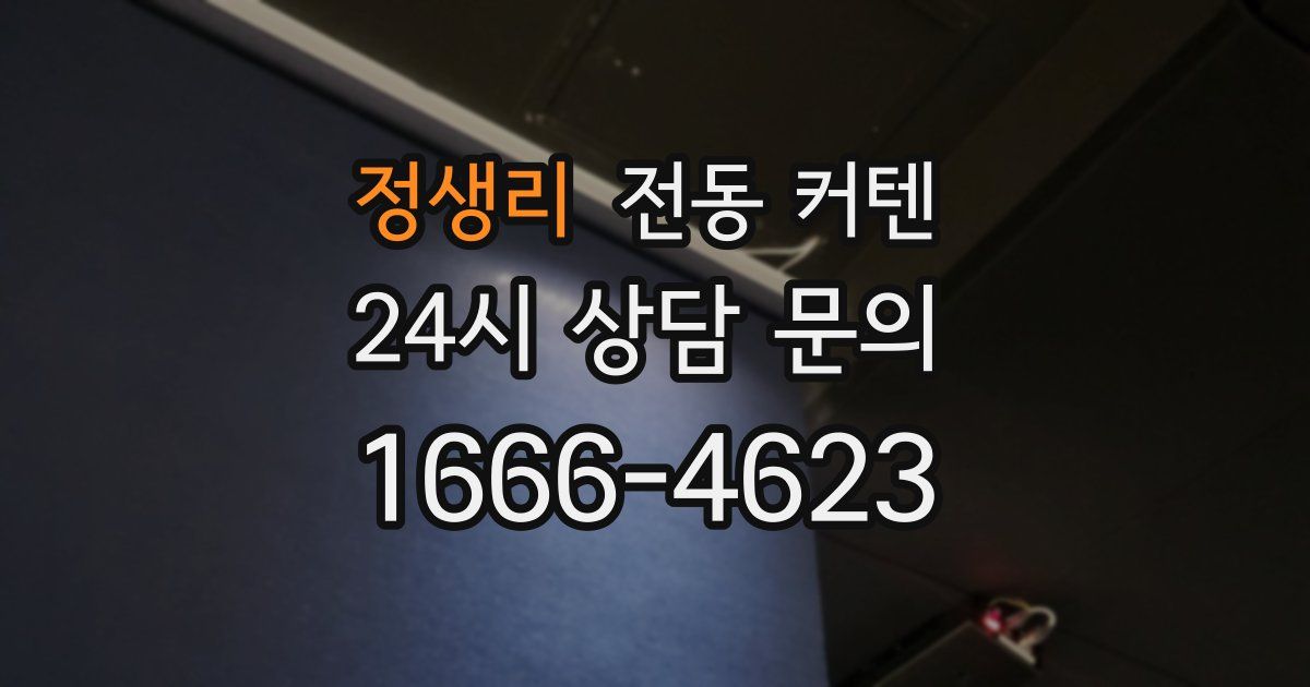정생리 전동 커텐