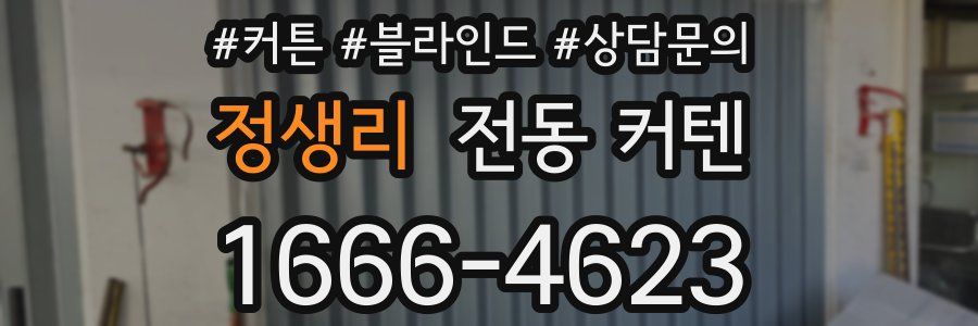 정생리 전동 커텐