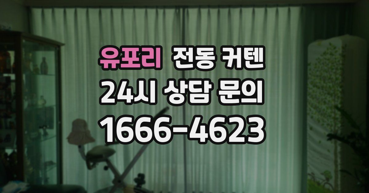 유포리 전동 커텐
