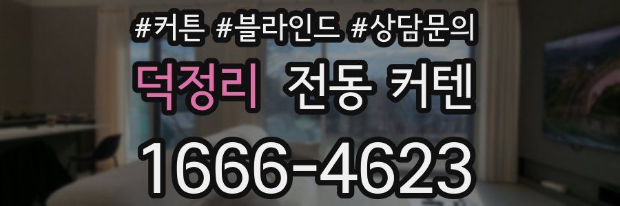 덕정리 전동 커텐