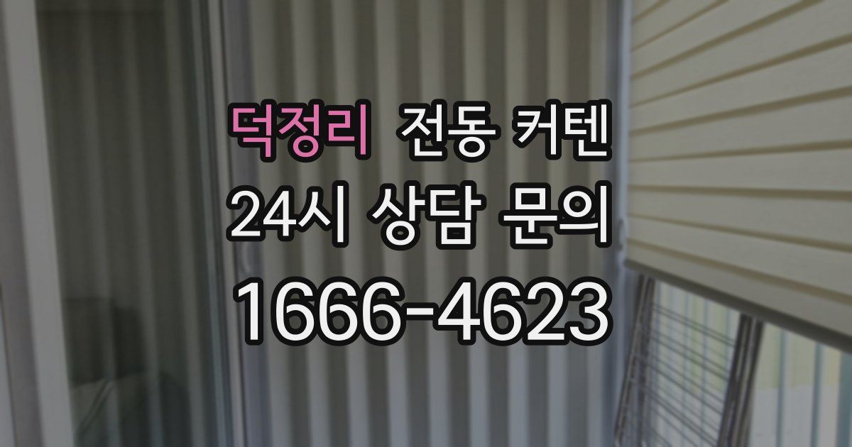 덕정리 전동 커텐