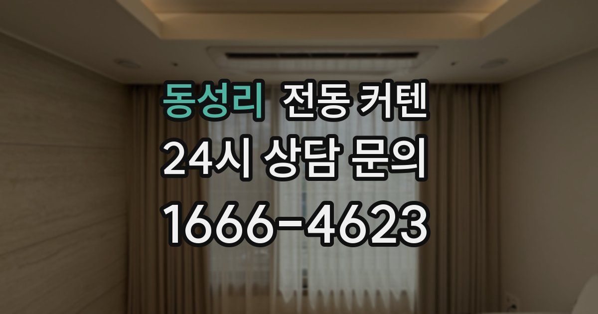 동성리 전동 커텐