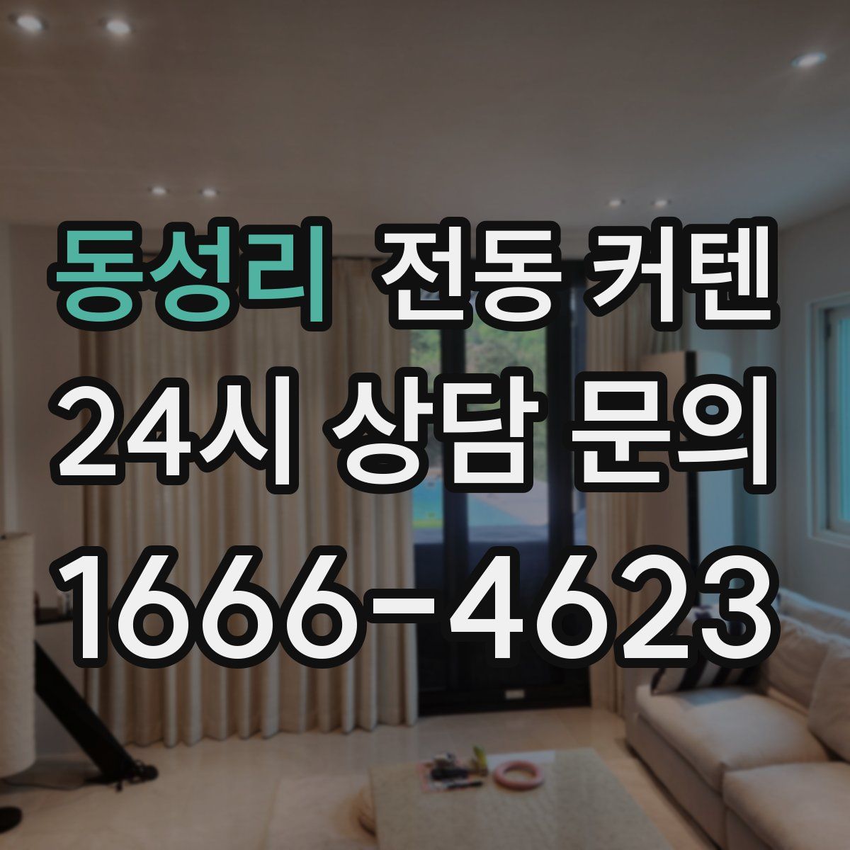 동성리 전동 커텐
