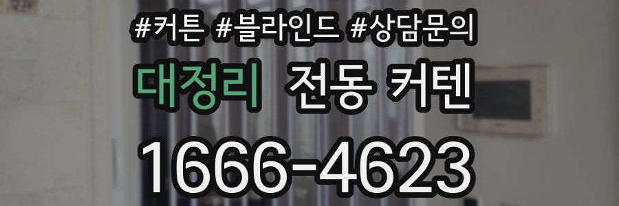 대정리 전동 커텐