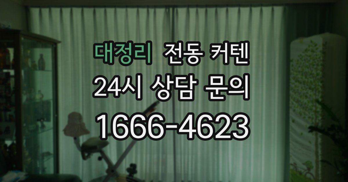 대정리 전동 커텐