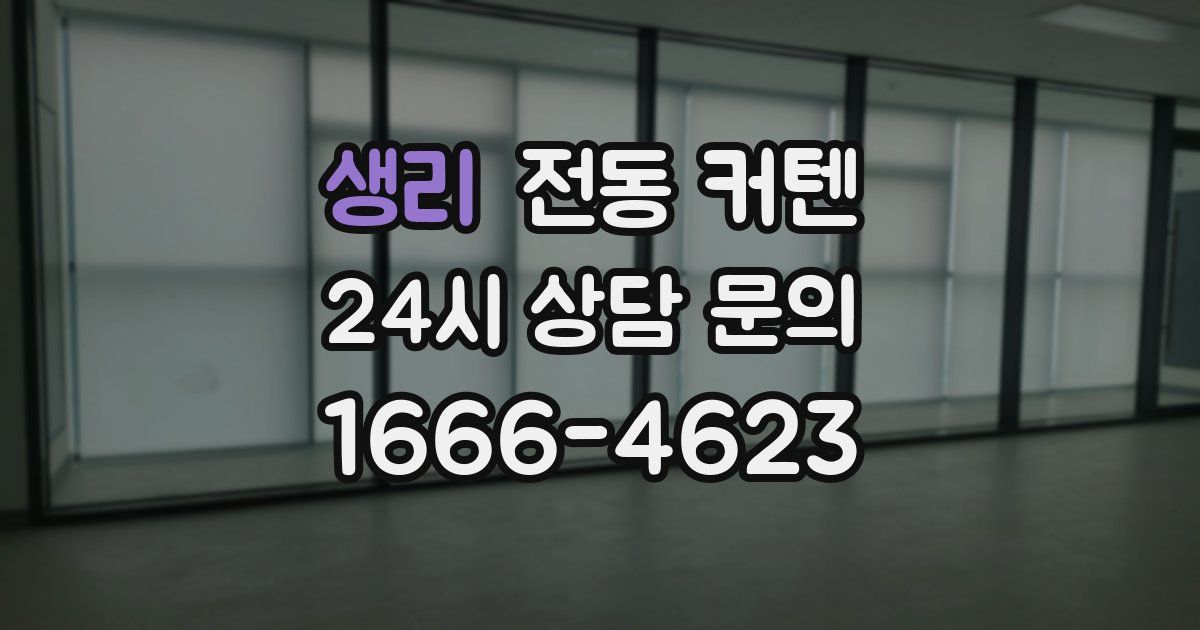 생리 전동 커텐