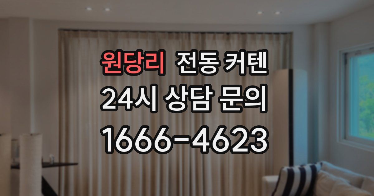 원당리 전동 커텐