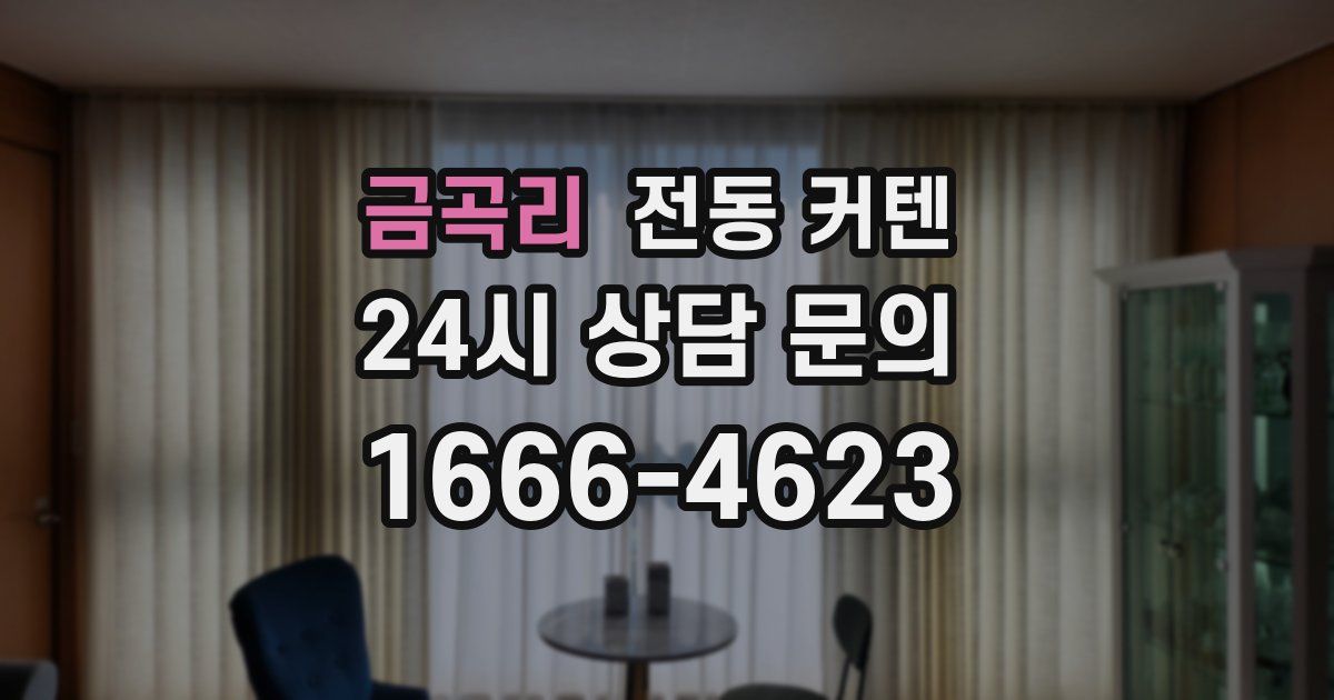 금곡리 전동 커텐
