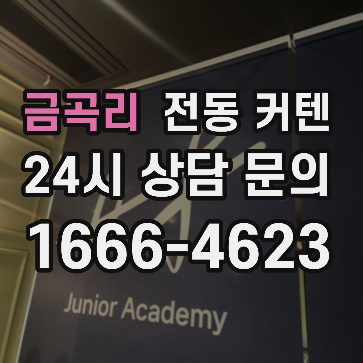 금곡리 전동 커텐