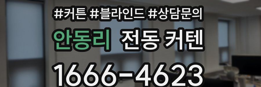 안동리 전동 커텐