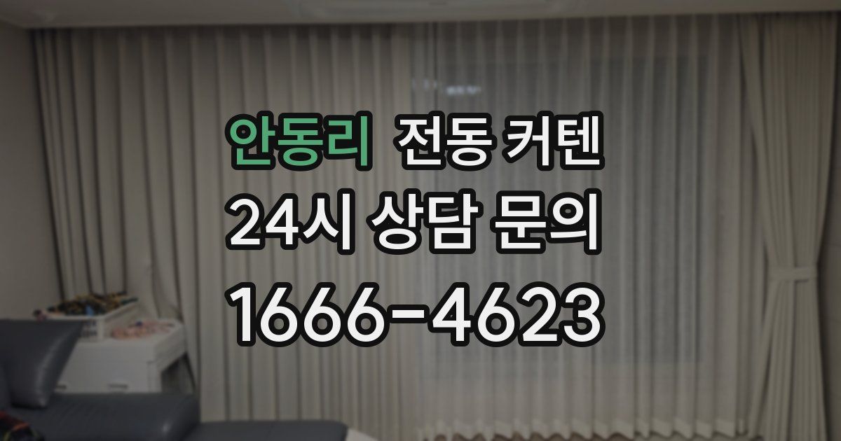 안동리 전동 커텐