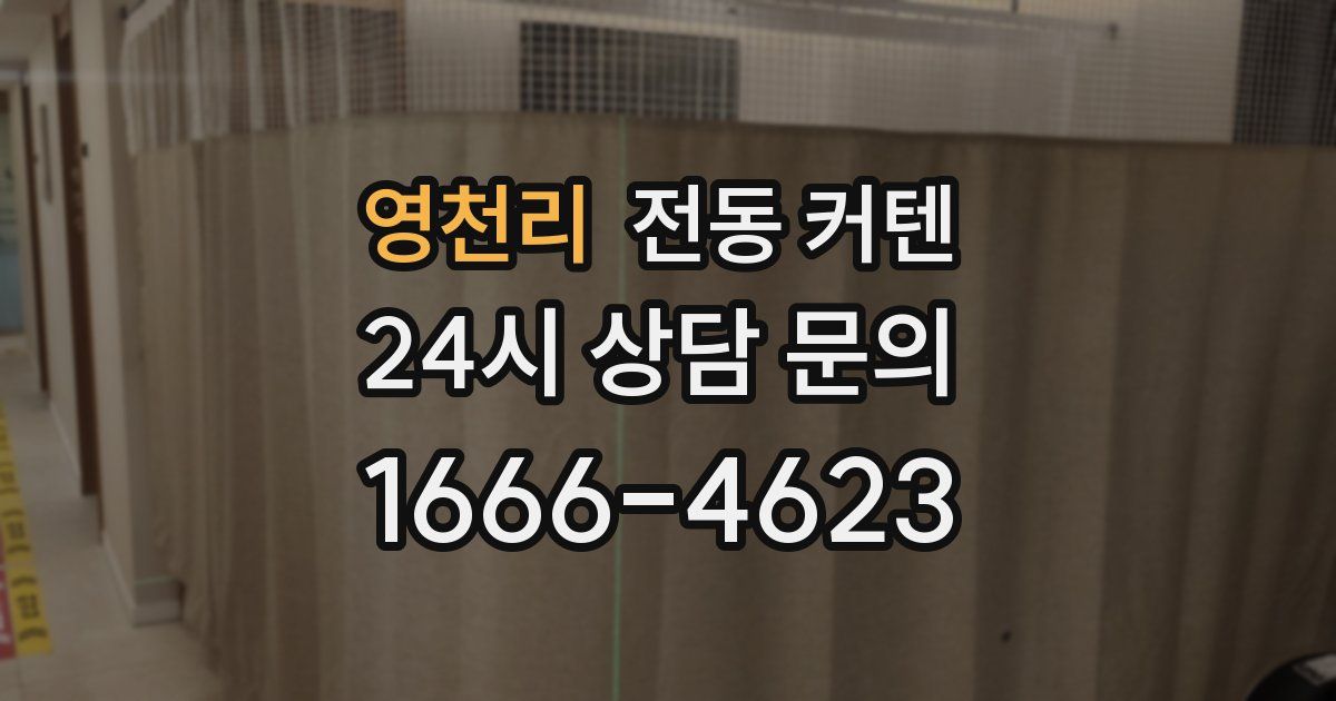 영천리 전동 커텐