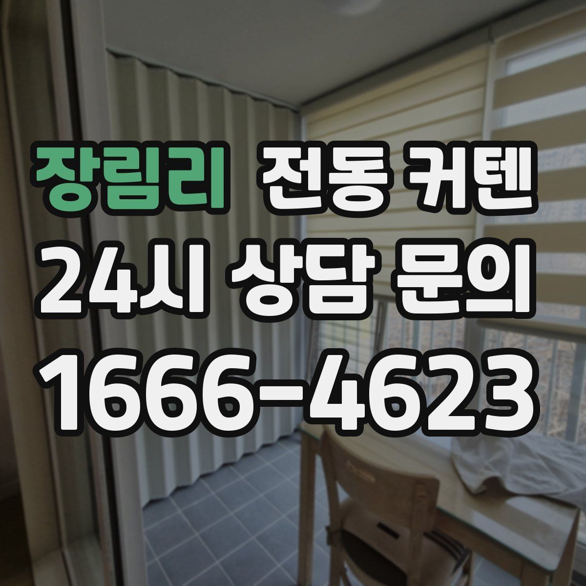 장림리 전동 커텐