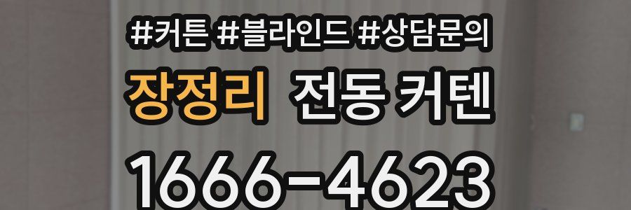 장정리 전동 커텐