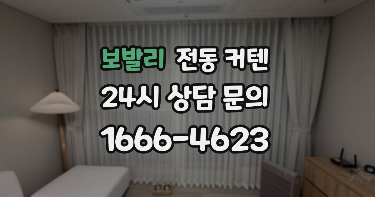 보발리 전동 커텐