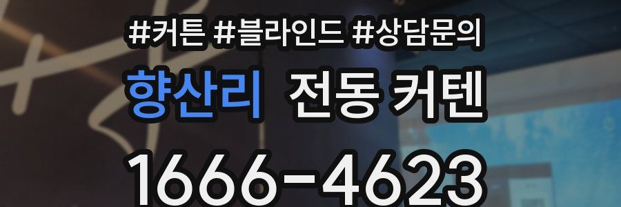 향산리 전동 커텐