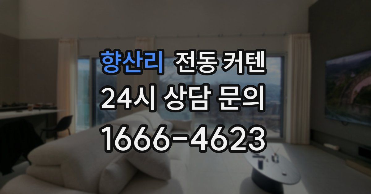 향산리 전동 커텐
