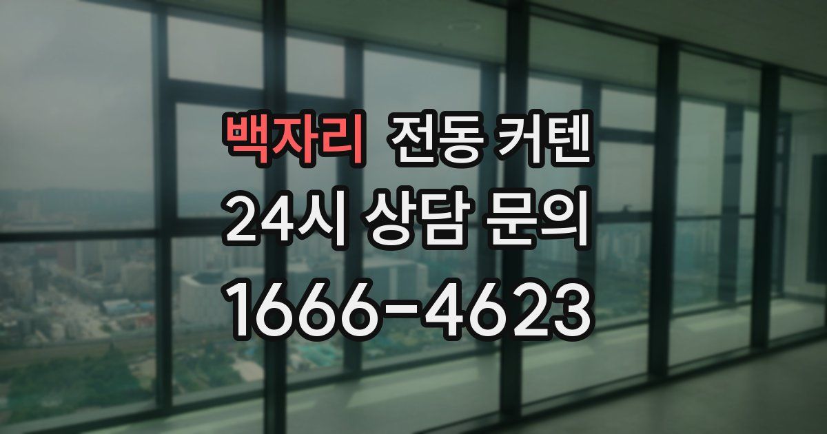 백자리 전동 커텐