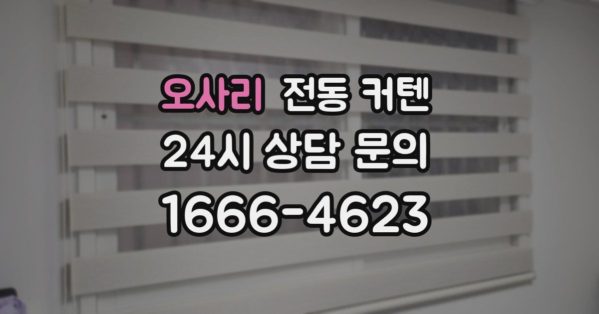 오사리 전동 커텐