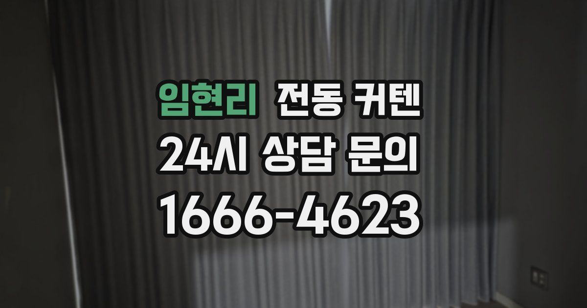 임현리 전동 커텐