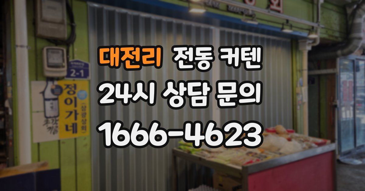 대전리 전동 커텐