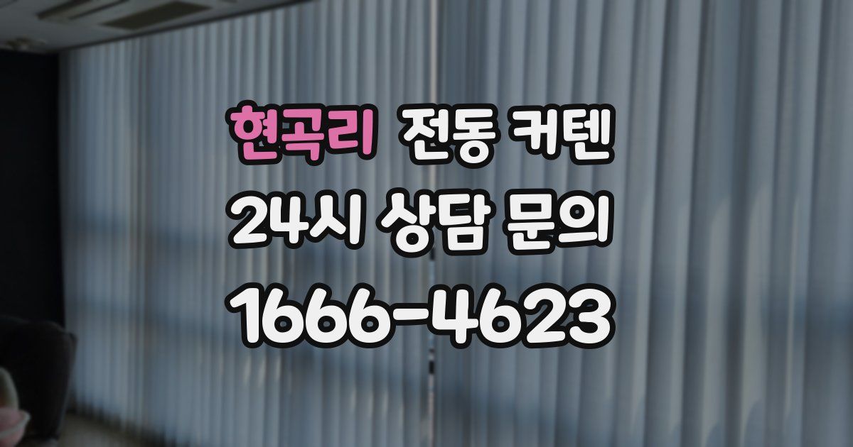 현곡리 전동 커텐