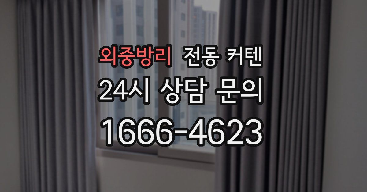 외중방리 전동 커텐