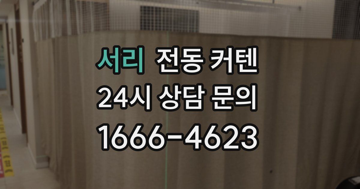 서리 전동 커텐