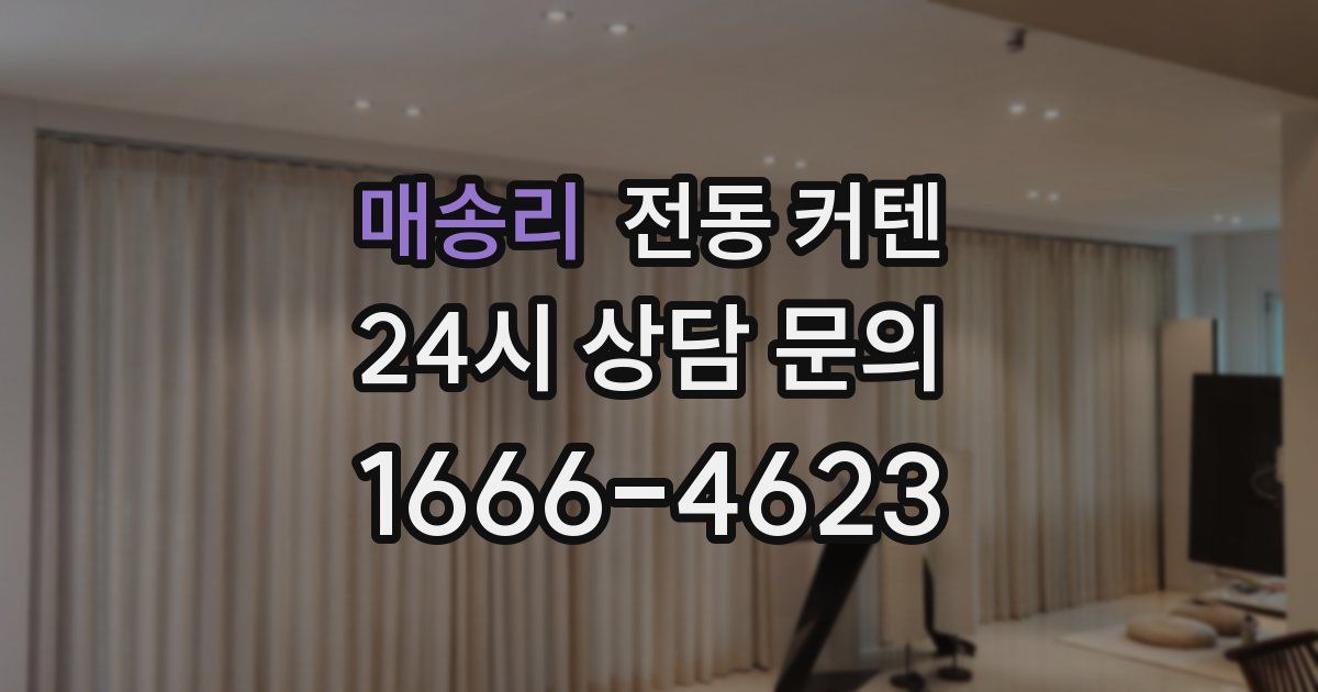 매송리 전동 커텐