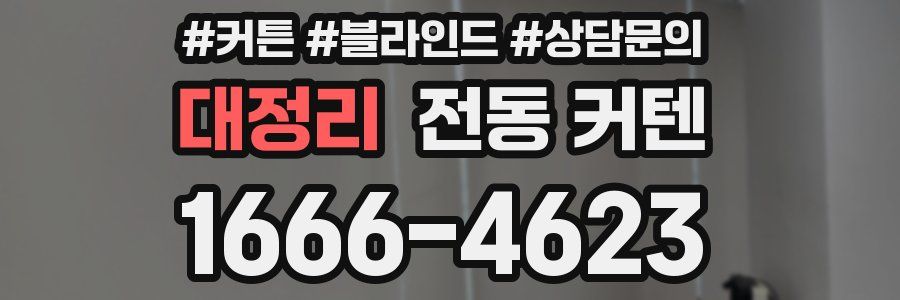 대정리 전동 커텐