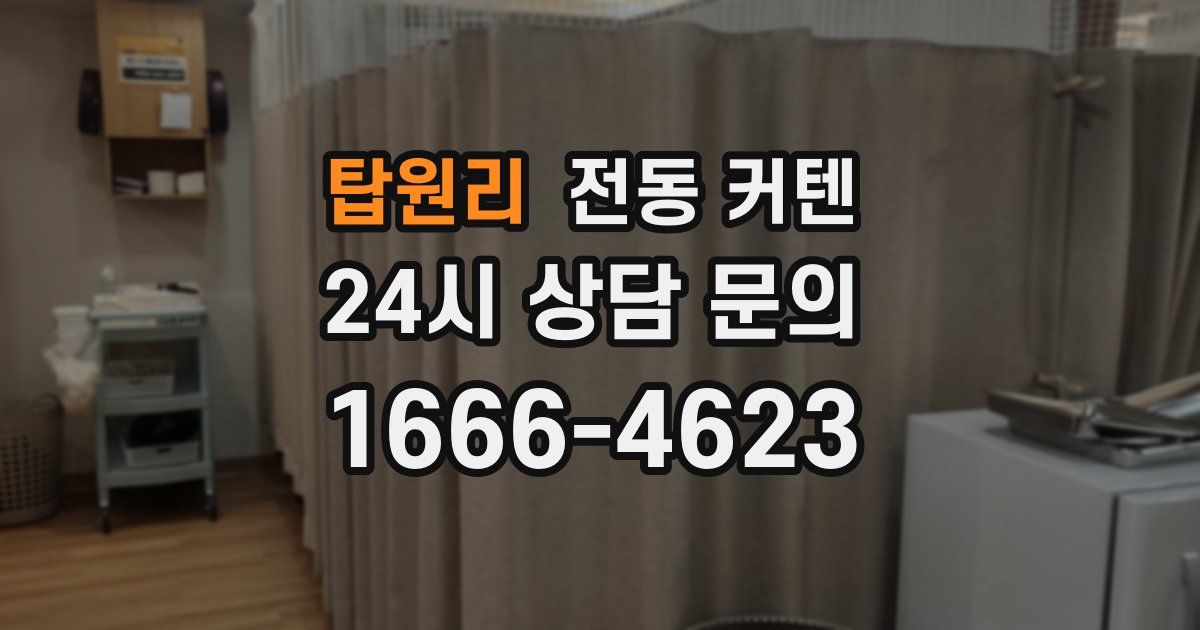 탑원리 전동 커텐