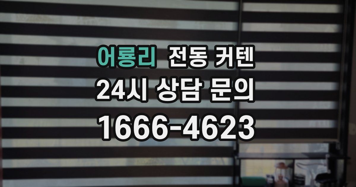 어룡리 전동 커텐