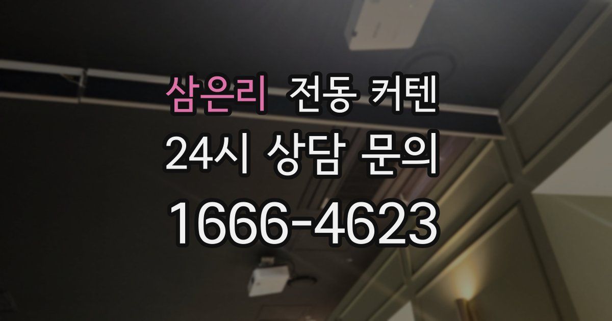 삼은리 전동 커텐