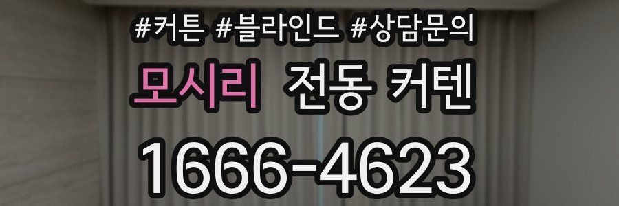 모시리 전동 커텐