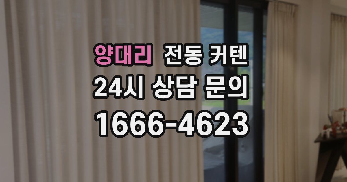 양대리 전동 커텐