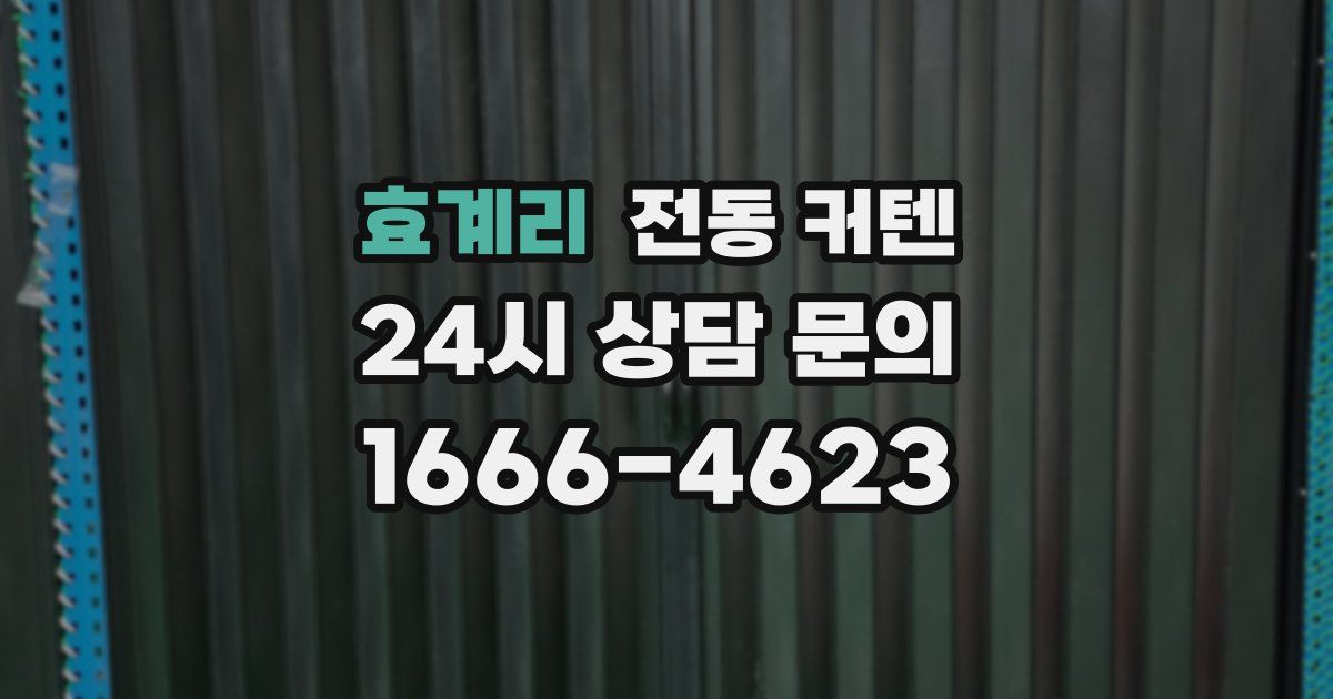 효계리 전동 커텐