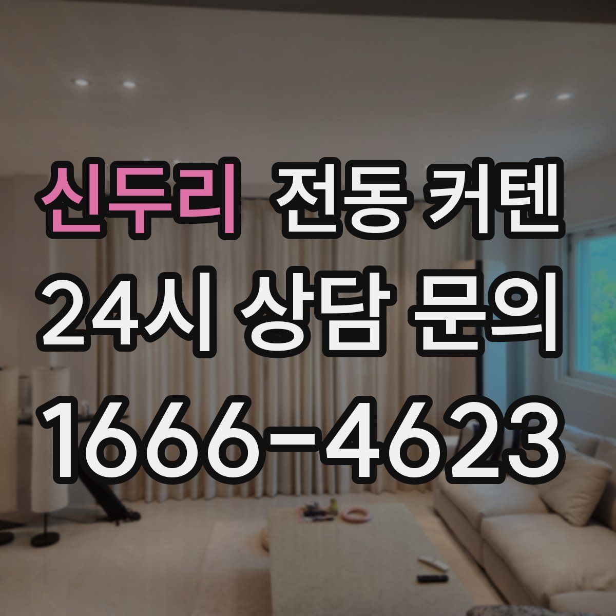 신두리 전동 커텐
