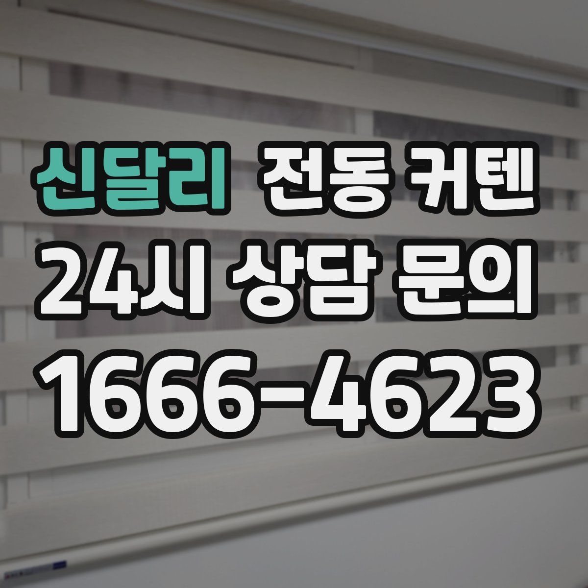 신달리 전동 커텐