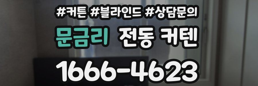 문금리 전동 커텐
