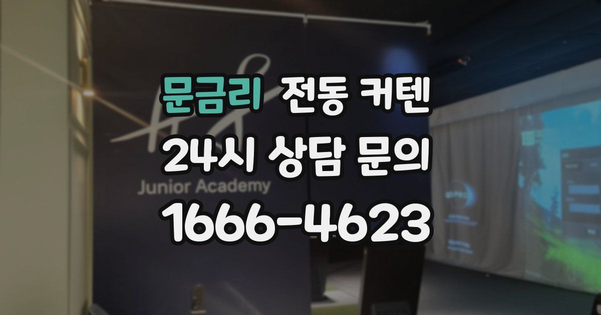 문금리 전동 커텐