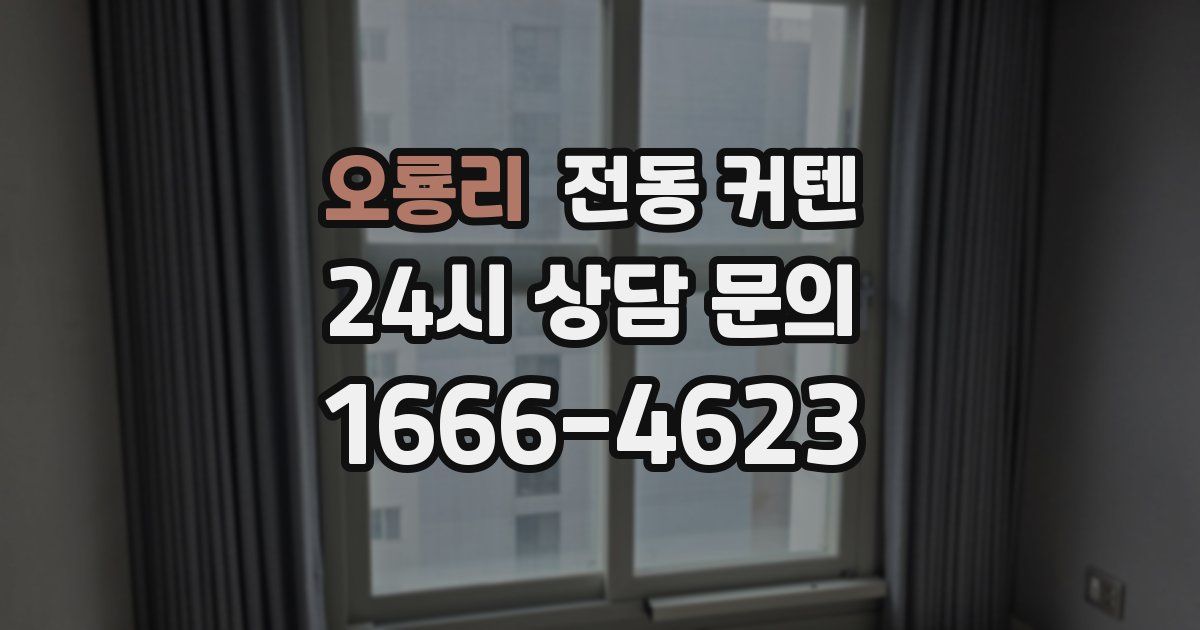 오룡리 전동 커텐